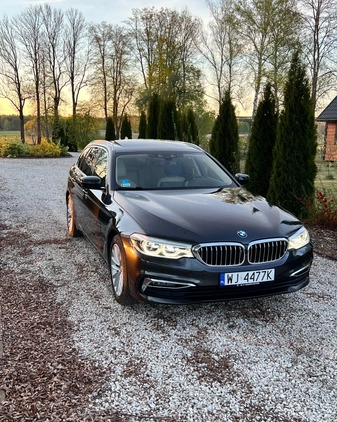 BMW Seria 5 cena 130995 przebieg: 142020, rok produkcji 2018 z Warszawa małe 379